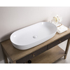 Ruvati 32"x16" Bathroom Vessel Sink White Oval Above Counter Vanity Ceramic RVB0432